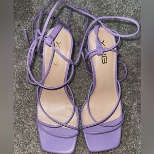 X2 Women's Lavender Strappy Heels
